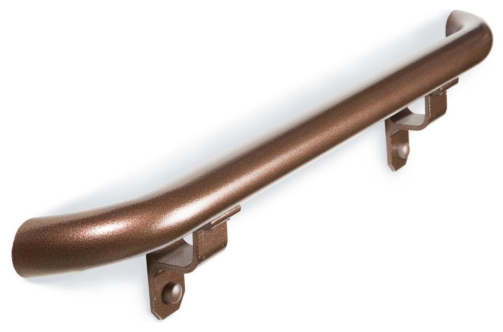 6' Aluminum ADA Compliant Handrail Kit With Wall Returns Traditional