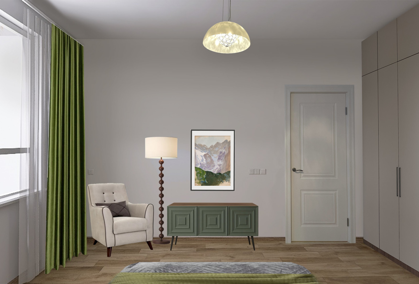 Двухкомнатная квартира под сдачу. Коллаж