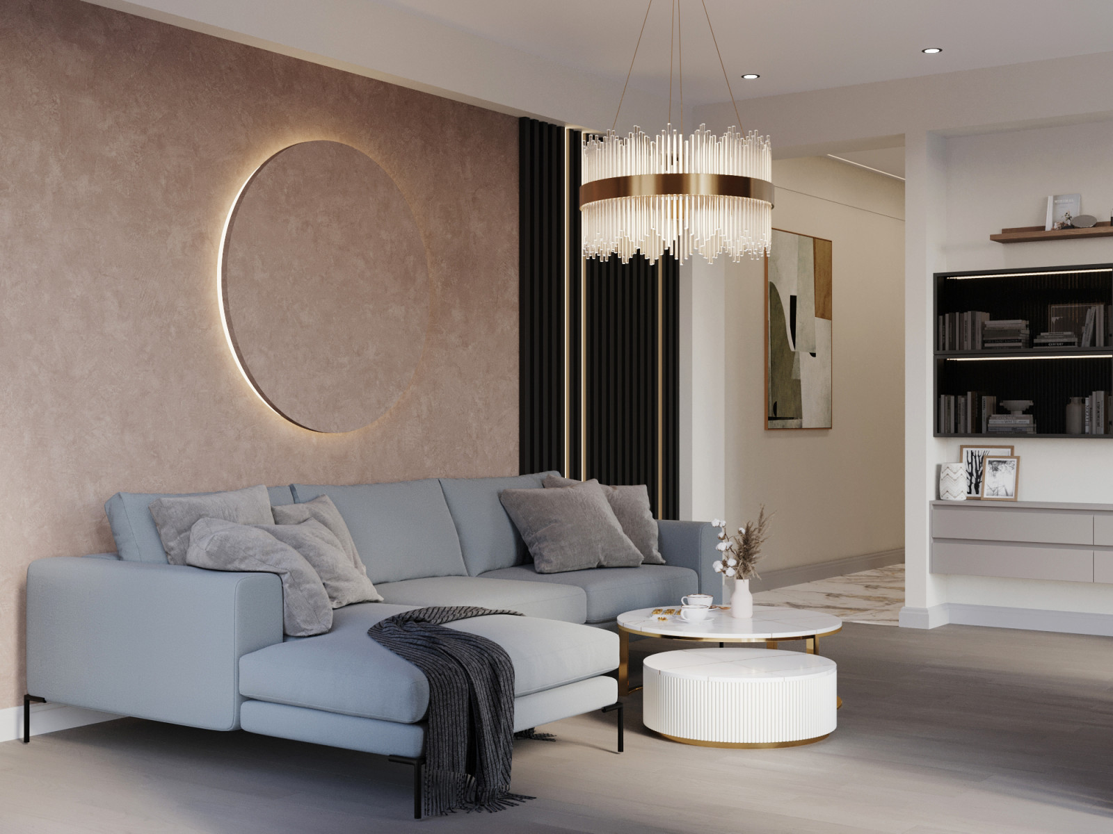 Современный проект квартиры 116 м² для семейной пары