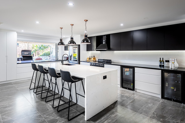 Black and White Industrial - Industrial - Kitchen - Sydney - by AJB ...