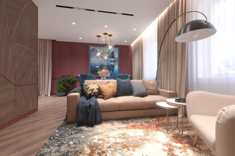 Дизайн-проект интерьера трехкомнатной квартиры.