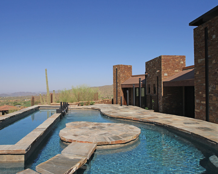Inspiration for a modern pool in Phoenix.
