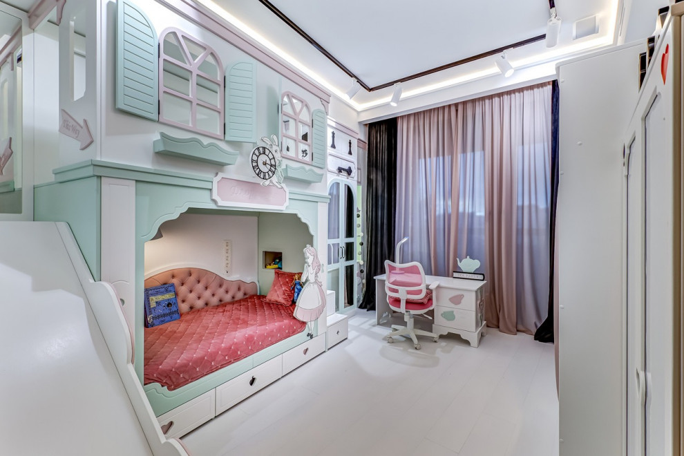 Дизайн-интерьер детской комнаты в стиле "Алиса в стране чудес"