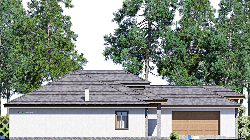 Проект одноэтажного дома 23х20м S286м2 F-17297