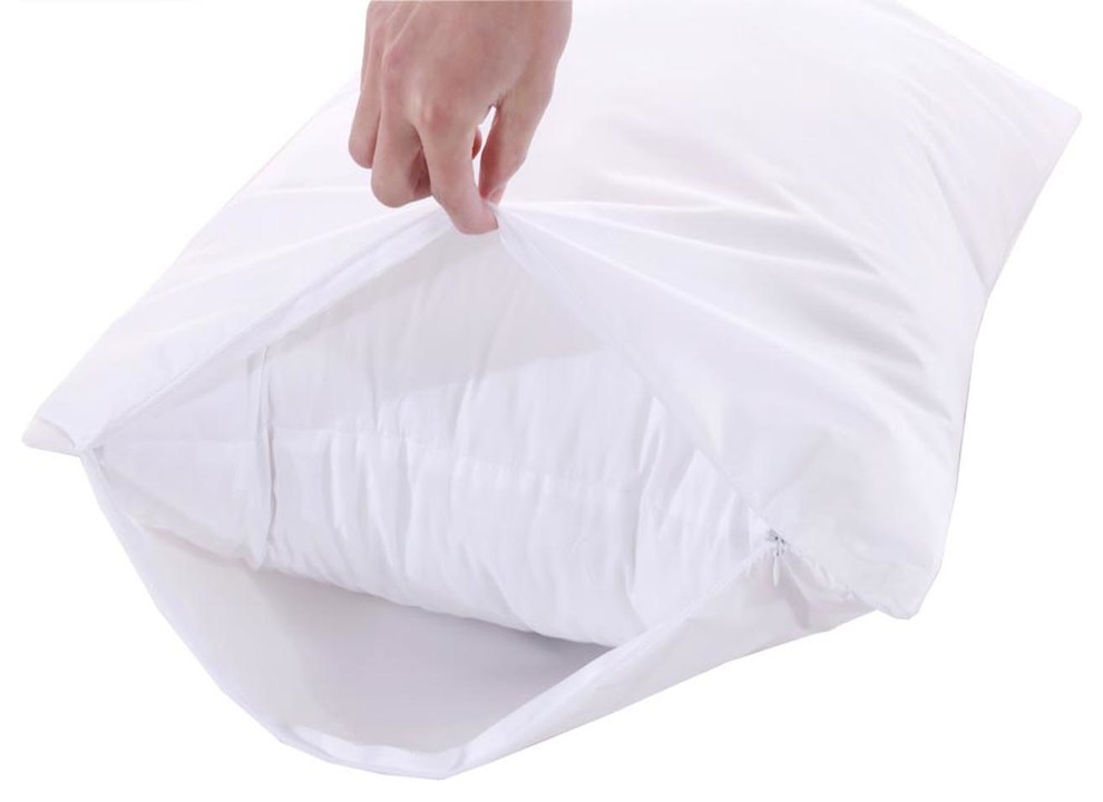 Waterproof Pillow Protectors, Set of 2, Standard Traditional Pillow