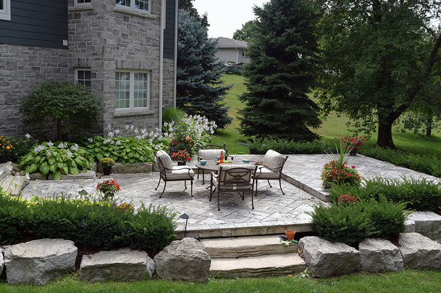 A Stone Deck Built On Steel Substructure And A Covered Porch Deck