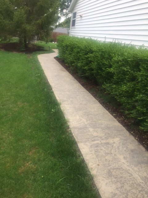 Stamped Concrete Patio Border and Walkway Manchester, Missouri