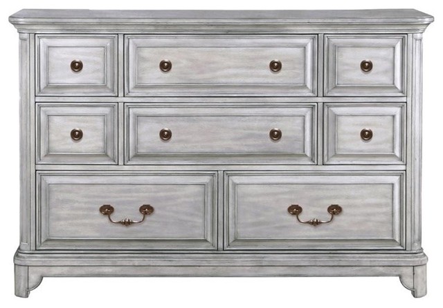 Magnussen Windsor Lane 8 Drawer Dresser Weathered Gray Farmhouse Magnussen Windsor Lane 8 Drawer Dresser Weathered Gray