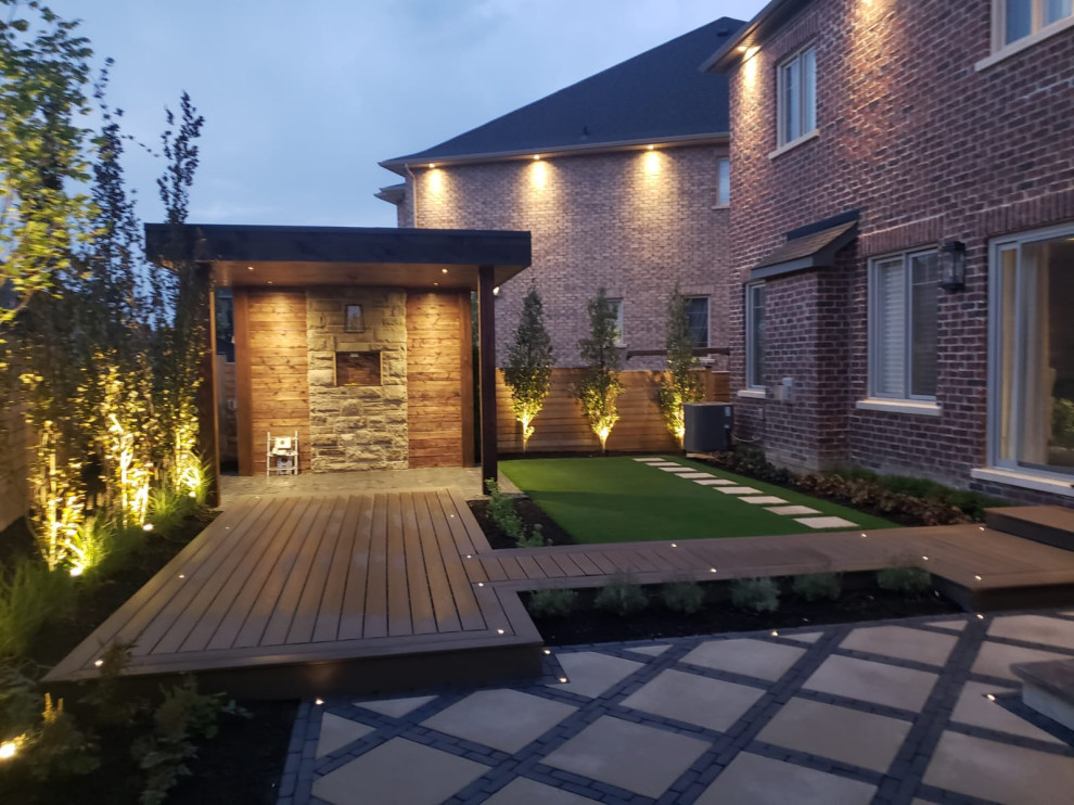 Klienburg backyard oasis Transitional Landscape Toronto by Premium landscaping inc