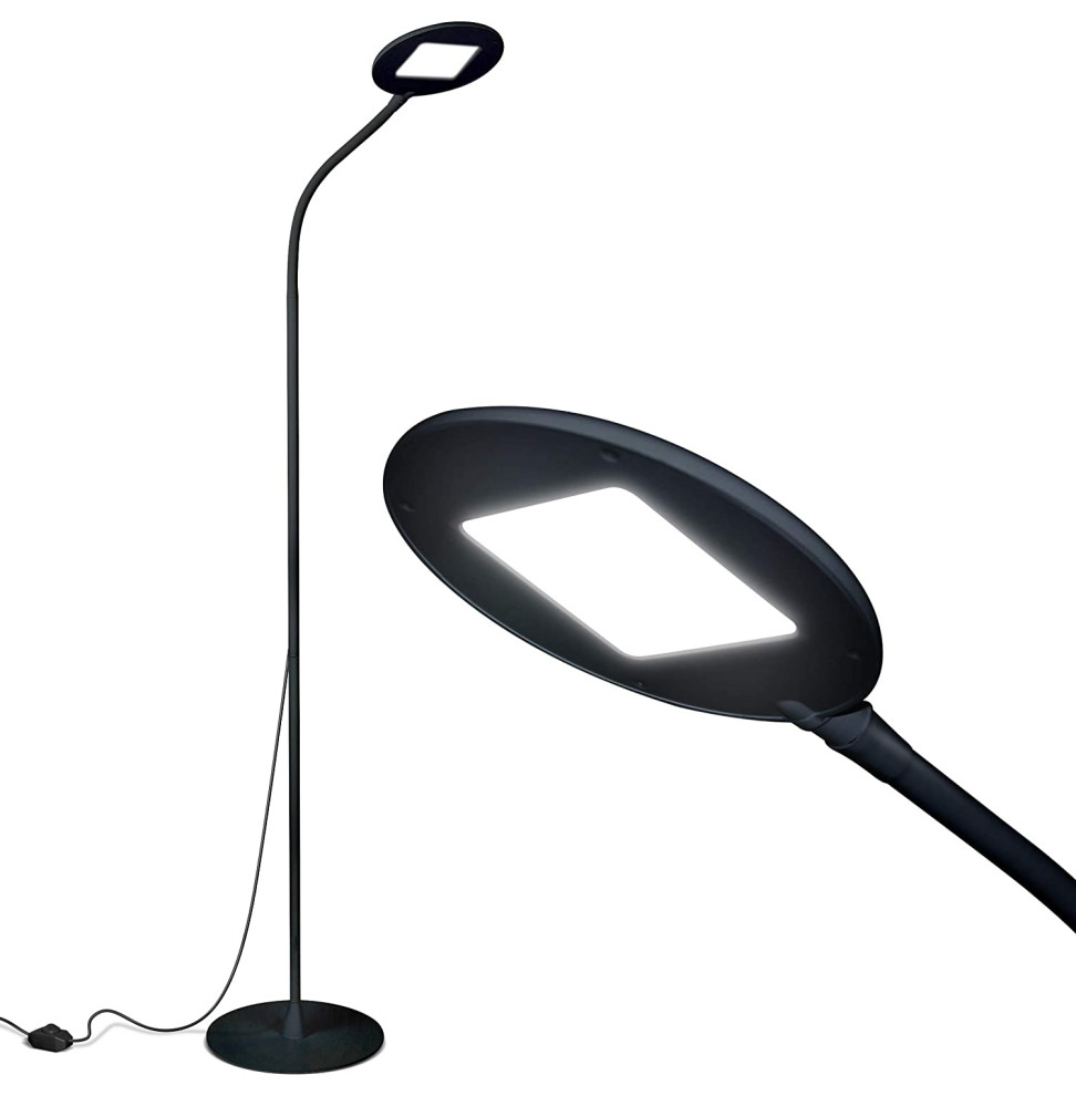 Brightech Contour Flex - Bright LED Floor Lamp for Reading, Crafts&Office Tasks,