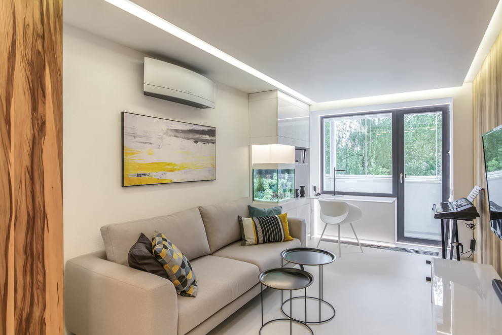 Прозрачная гостиная