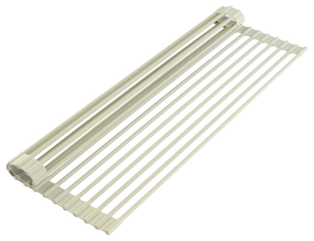 Ulit Dish Drying Rack 20.5 x 13 Inches，Multipurpose Roll Up Sink Drying Rack Over The Sink Kitchen Counter