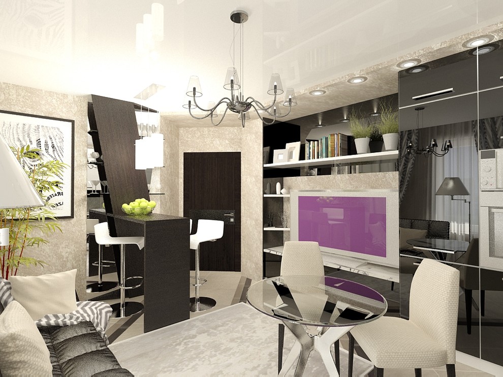 "Черно-белое кино" квартира 56,8кв.м ЖК "Александровский"