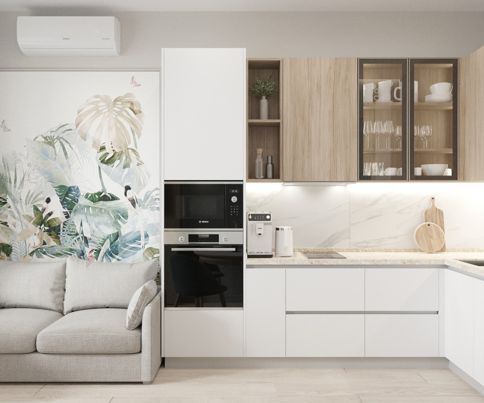 Кухня-гостиная в ЖК Аристократ