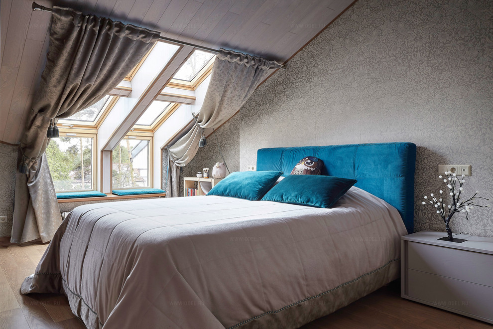 Детская спальная комната на монсарде