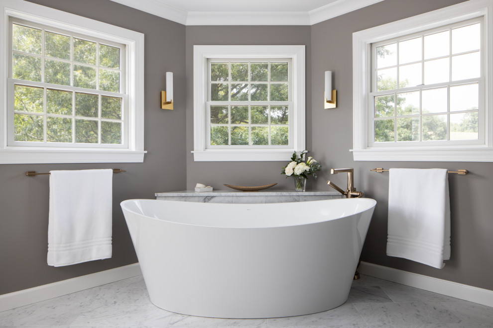 Tranquil Master Bath and Bedroom Remodel - Transitional - Bathroom ...
