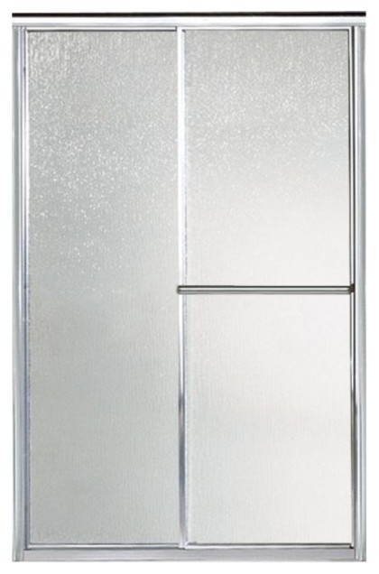 Deluxe 43 875 48 875 X70 Sliding Shower Door Silver Rain Glass