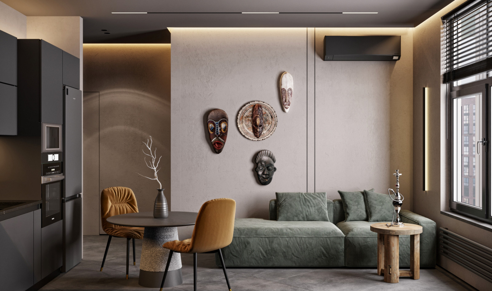 Проект однокомнатной квартиры 40 м²