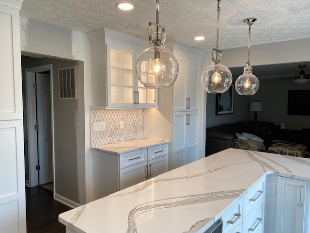 Transitional Updated White & Gray Kitchen