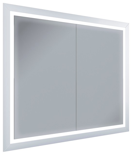 Bella 34 Contemporary Reccesed Illuminated Led Bathroom Medicine Contemporary Reccesed Illuminated Led