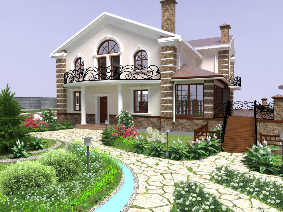 Ландшафтный дизайн коттедж