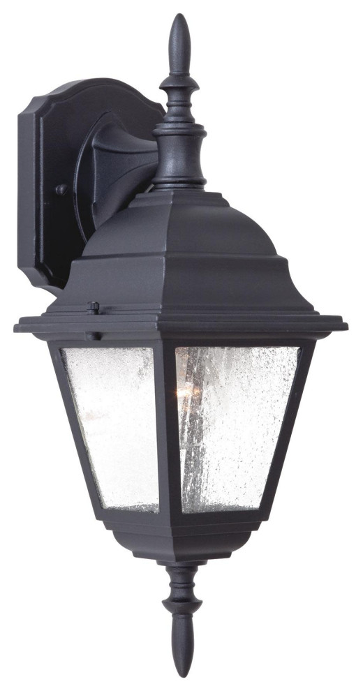 The Great Outdoors GO 9067 Bay Hill 1 Light 16-1/2" Tall Top - Black