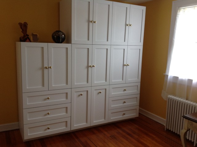 Custom Wall Units Traditional Bedroom New York By