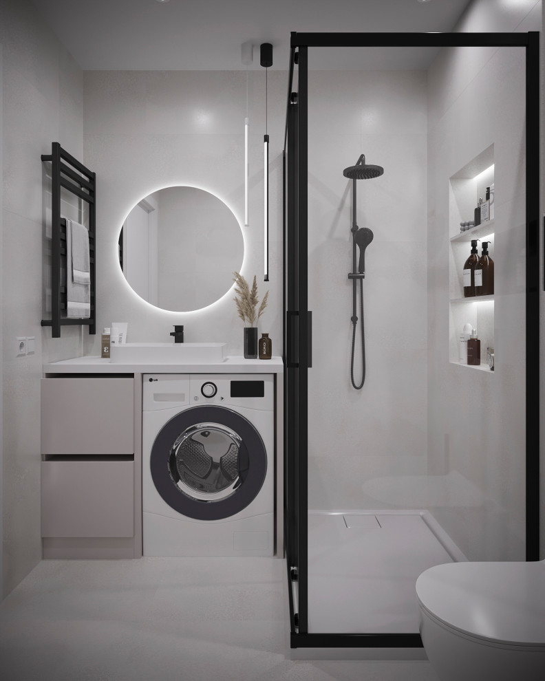 Дизайн интерьера санузла в частном доме.