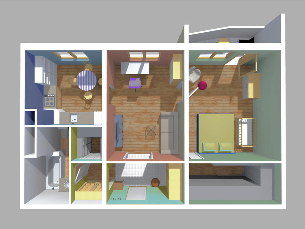Дизайн двушки линейки п44т: проекты двухкомнатных квартир с фото