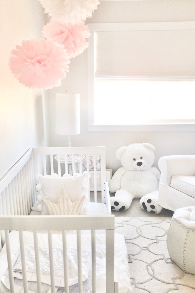 This is an example of a contemporary nursery in Salt Lake City.