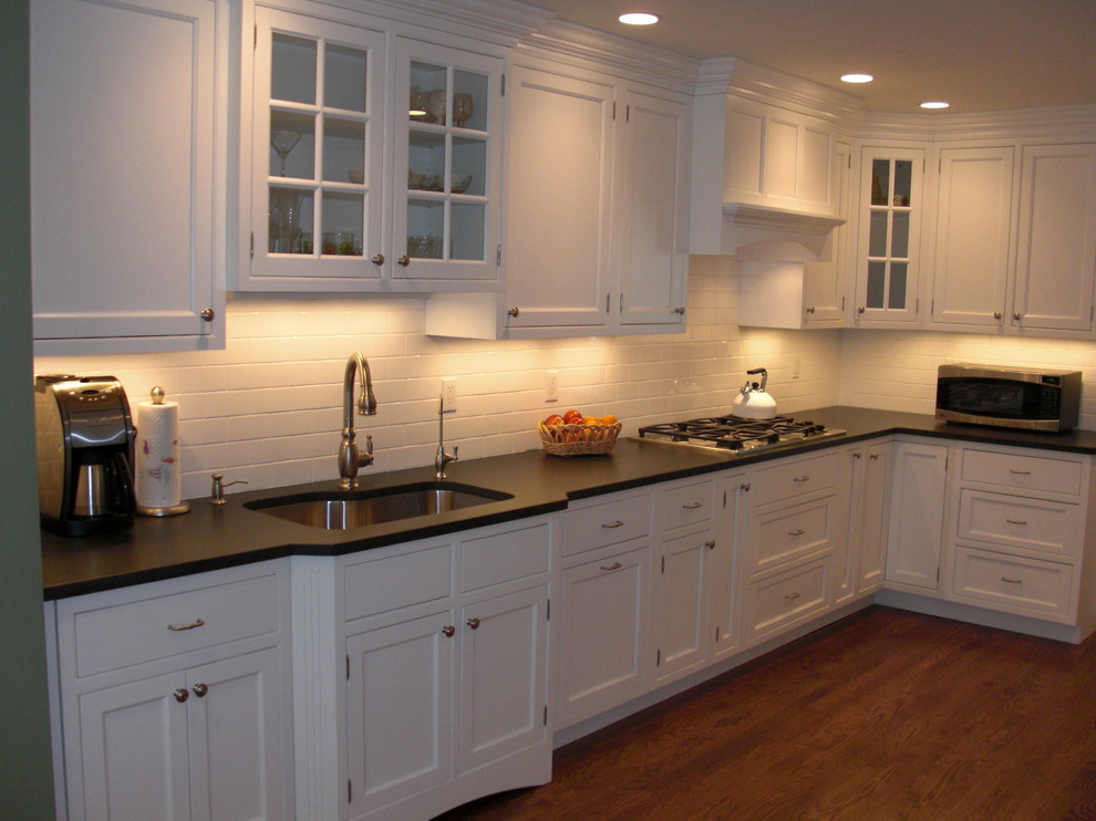 A Classic White Kitchen for a 1940's Home Transitional New York
