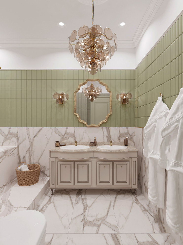 Ванная комната в стиле современной классики