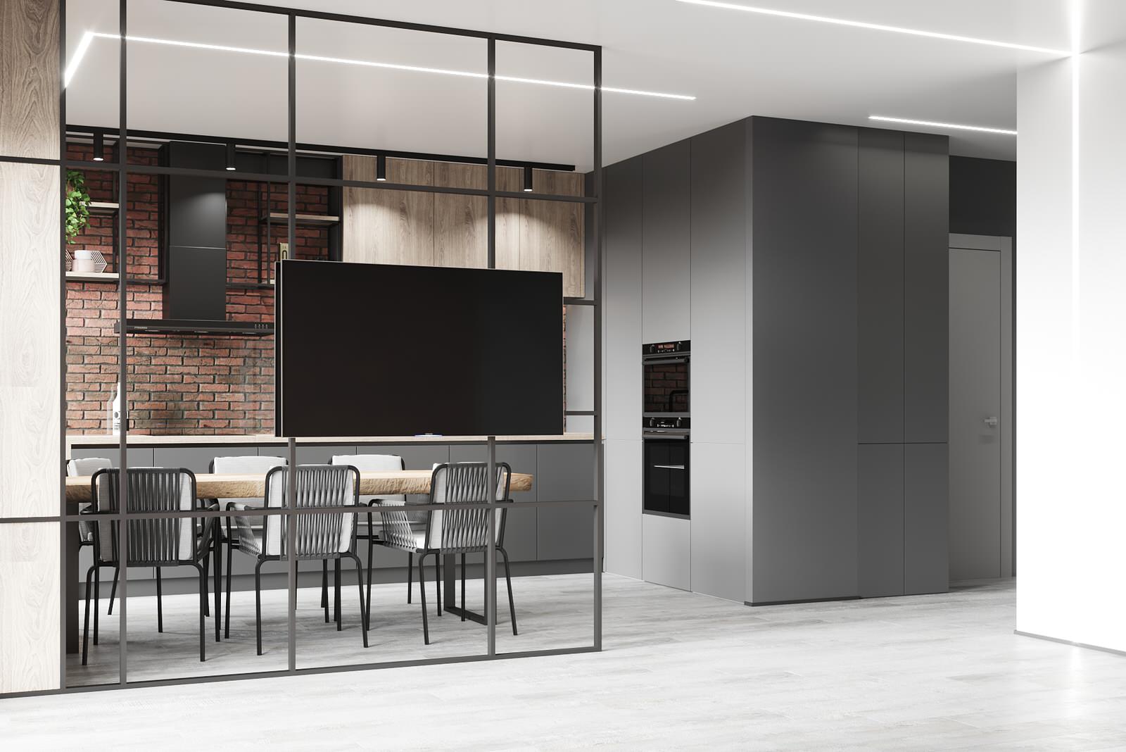 Квартира в стиле лофт