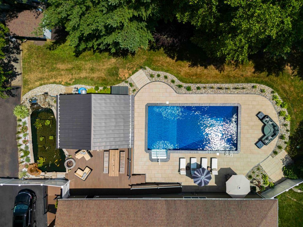 Lincroft, NJ: Pool Renovation & Paver Patio