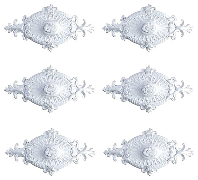 6 Ceiling Medallion White Urethane 12 H X 24 W