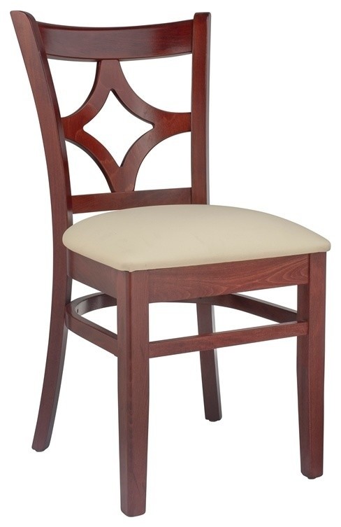Curtain Back Side Chair in Mahogany (Set of 2) - Dining Chairs - by ...