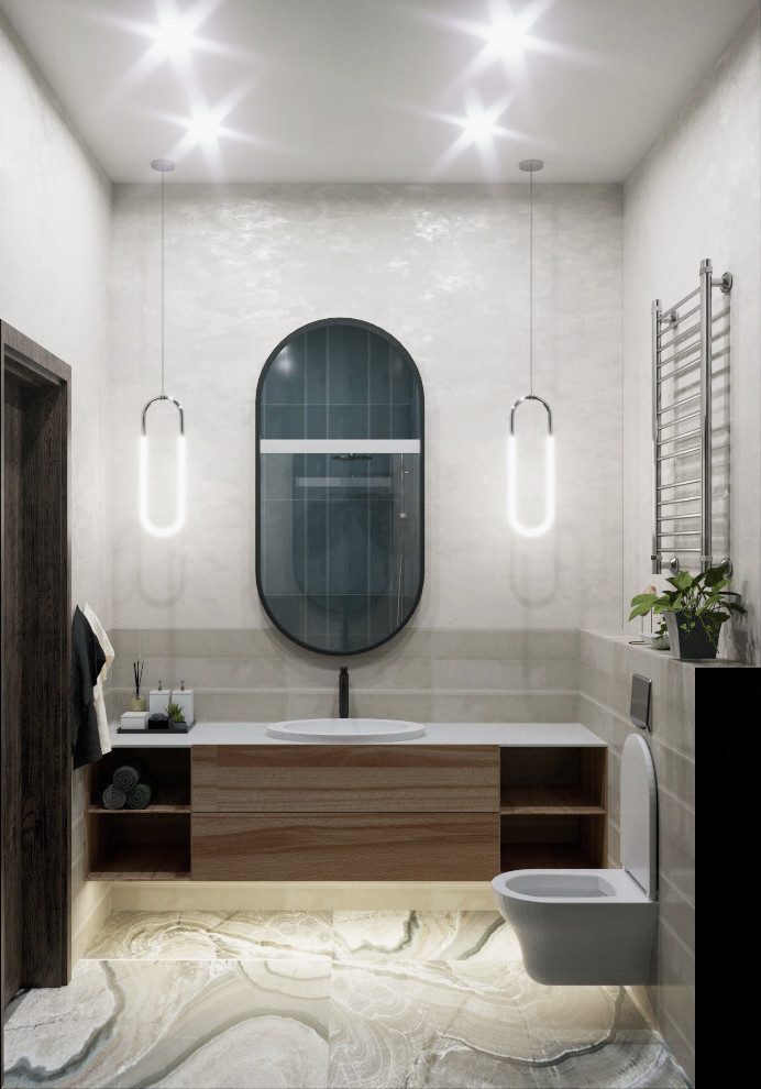 Душевая комната, зона раковины