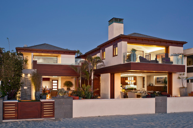 Oceanfront trendy-hus-og-facade