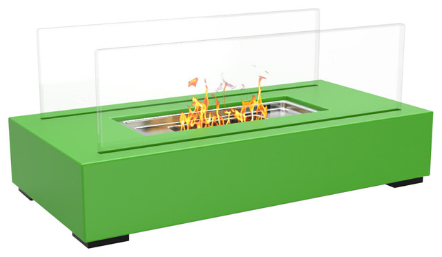 Regal Flame Utopia Ventless Tabletop Portable Bio Ethanol Fireplace, Green