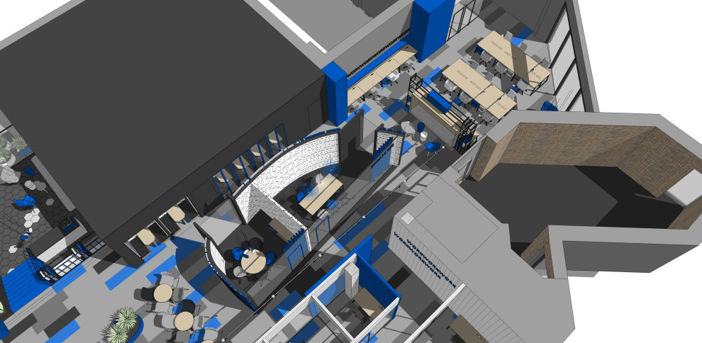 коворкинг в синем