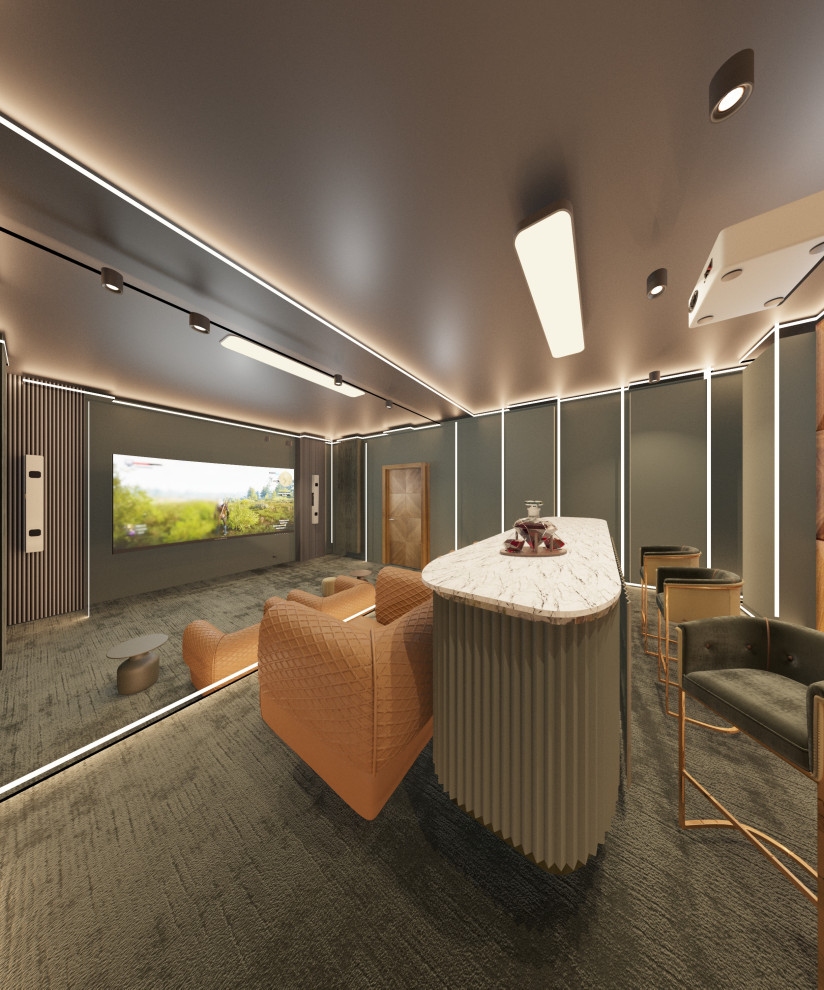 Интерьер домашнего кинотеатра