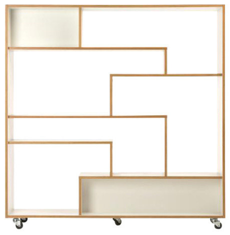 Southbury Large Bookcase White And Oak Contemporary Bookcases Southbury Large Bookcase White And Oak Contemporary Bookcases By Woodman