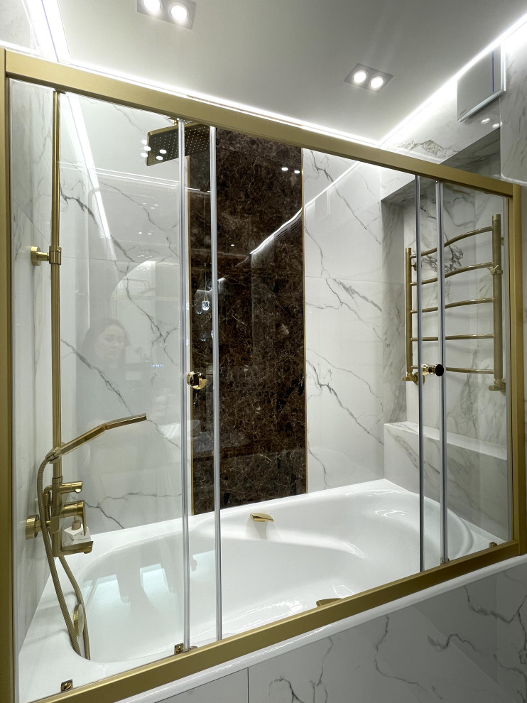 Санузел под мрамор Лабрадор