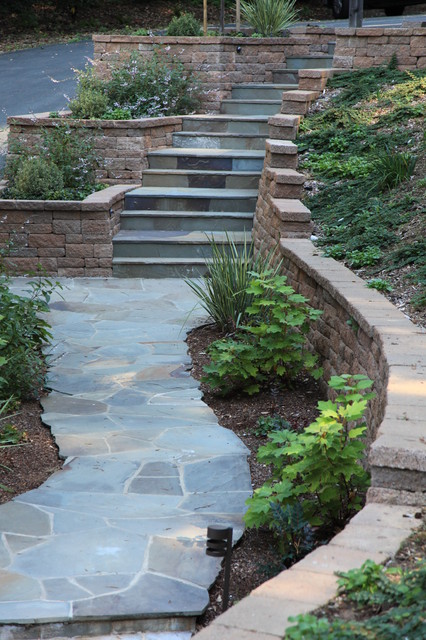 35 Outside steep steps ideas, garden stairs, garden steps, hillside