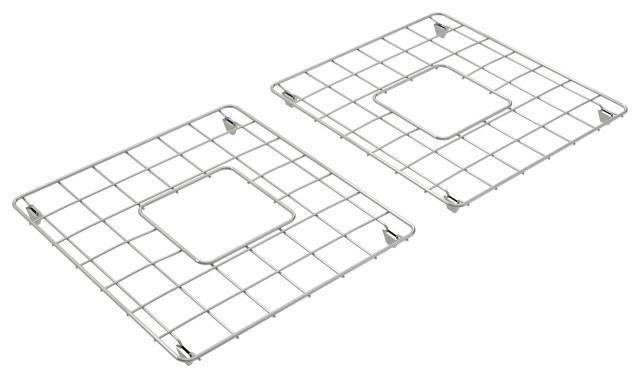 BOCCHI 2300 0016 Stainless Steel Sink Grid Double Bowl Kitchen Sinks ...