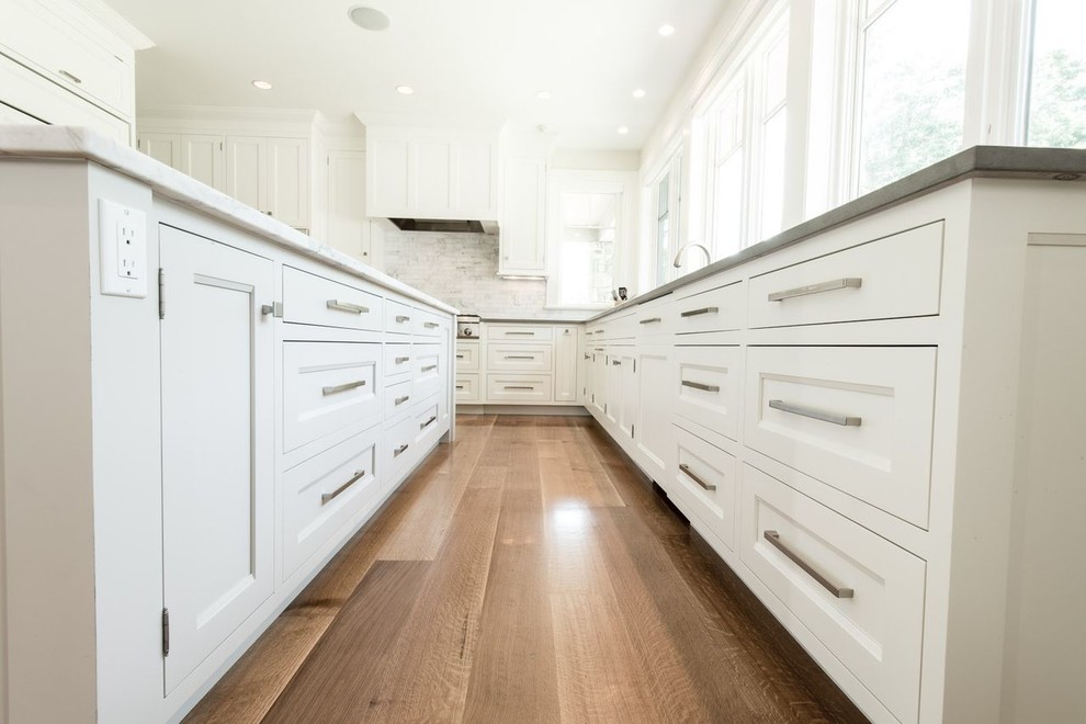 Transitional kitchen photo in New York