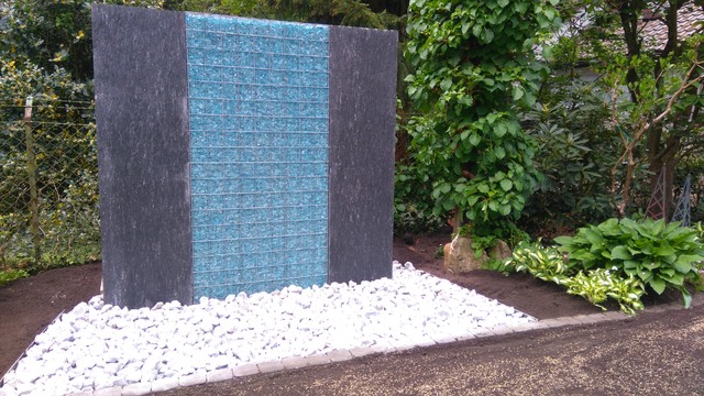 Splittgabione Steinwand Contemporary Garden Hanover By Greenfairway E K