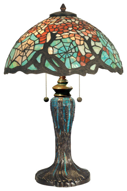 Dale Tiffany TT90510 Cobweb Tiffany Table Lamp