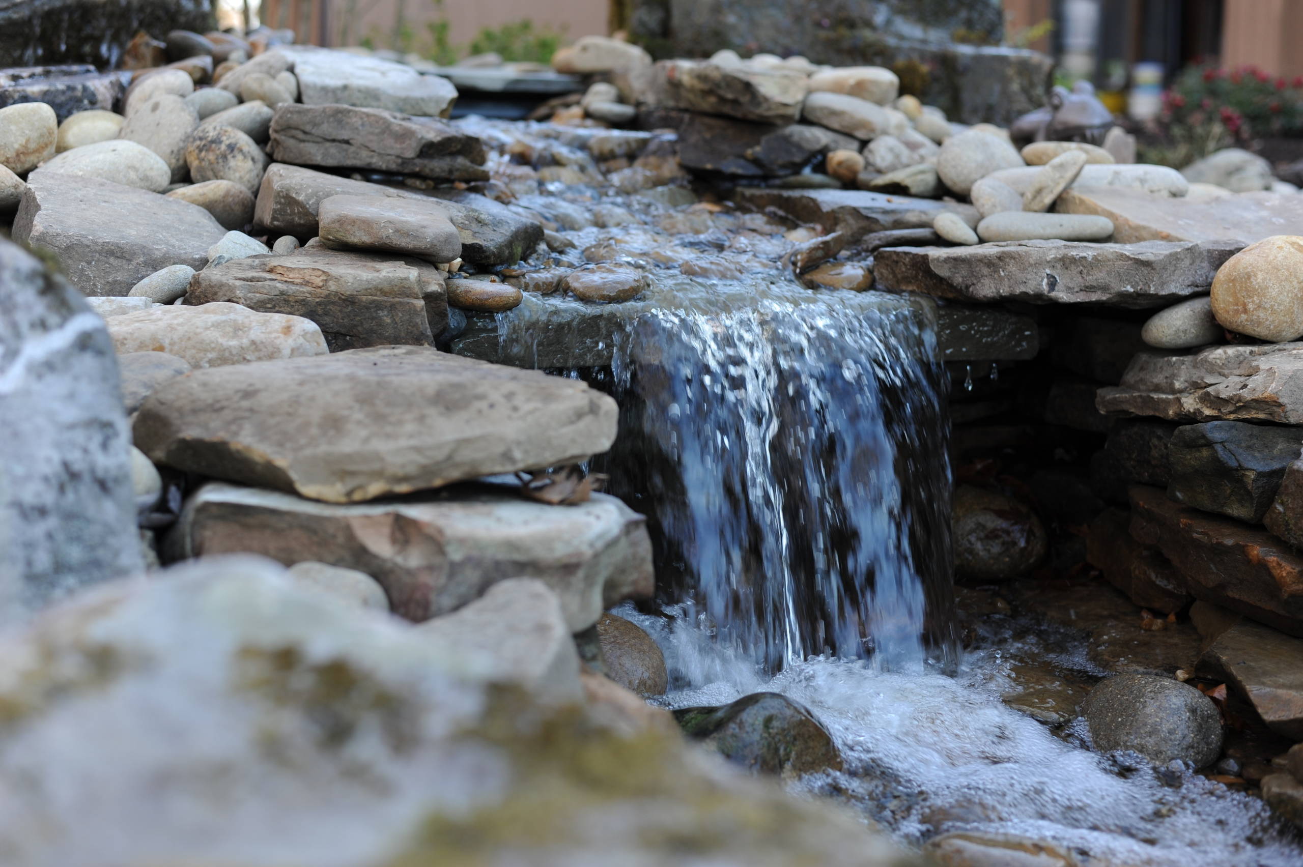 Custom Landscape with Water Features