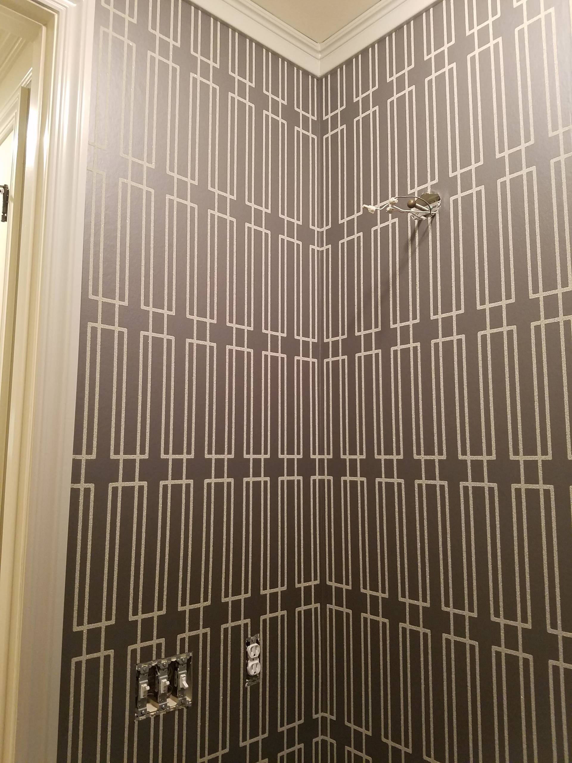 Install: Glitter Sand Powder Room